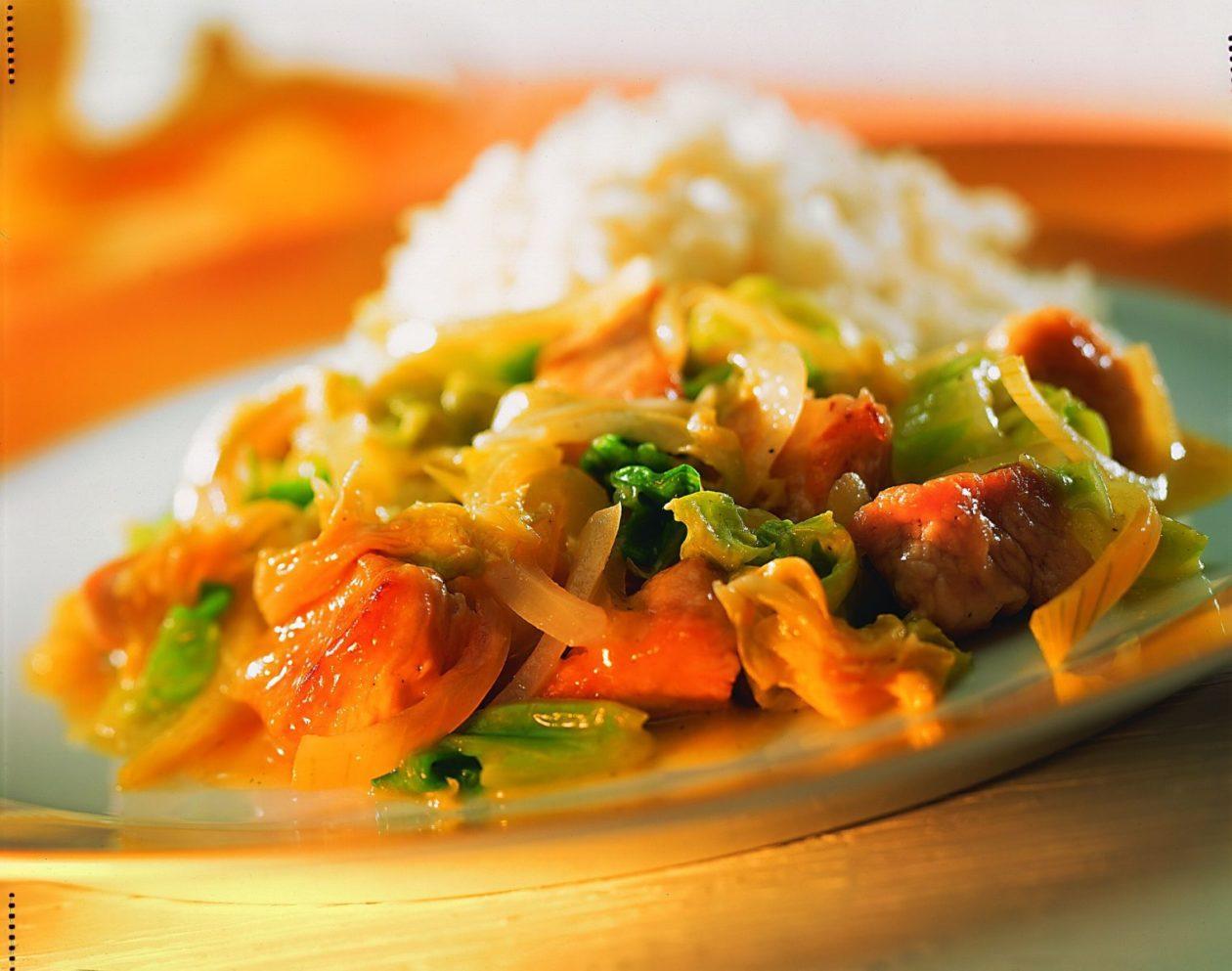 Chinakohl mit Putenbrust Chinakohl mit Putenbrust