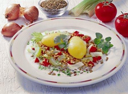 pellkartoffeln mit gruenkern 1 Pellkartoffeln mit Grünkern - BCM Diät Rezepte.at