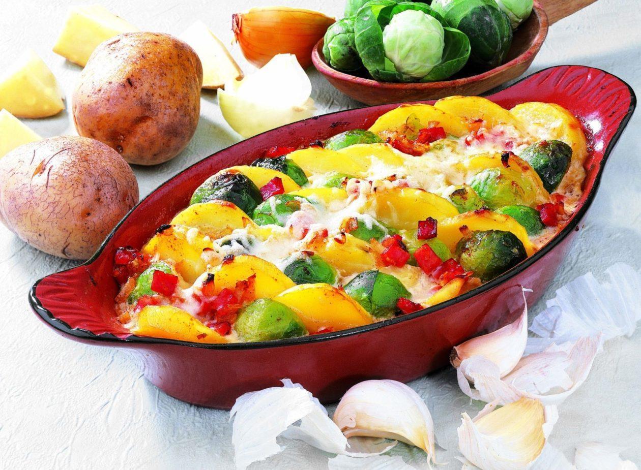 rosenkohl kartoffel auflauf Rosenkohl-Kartoffel-Auflauf - BCM Diät Rezepte.at